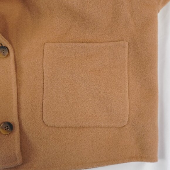 Sezane Mia Wool Button-Up Jacket In Light Camel - Women's Size US 2 - NWT - Picture 5 of 9